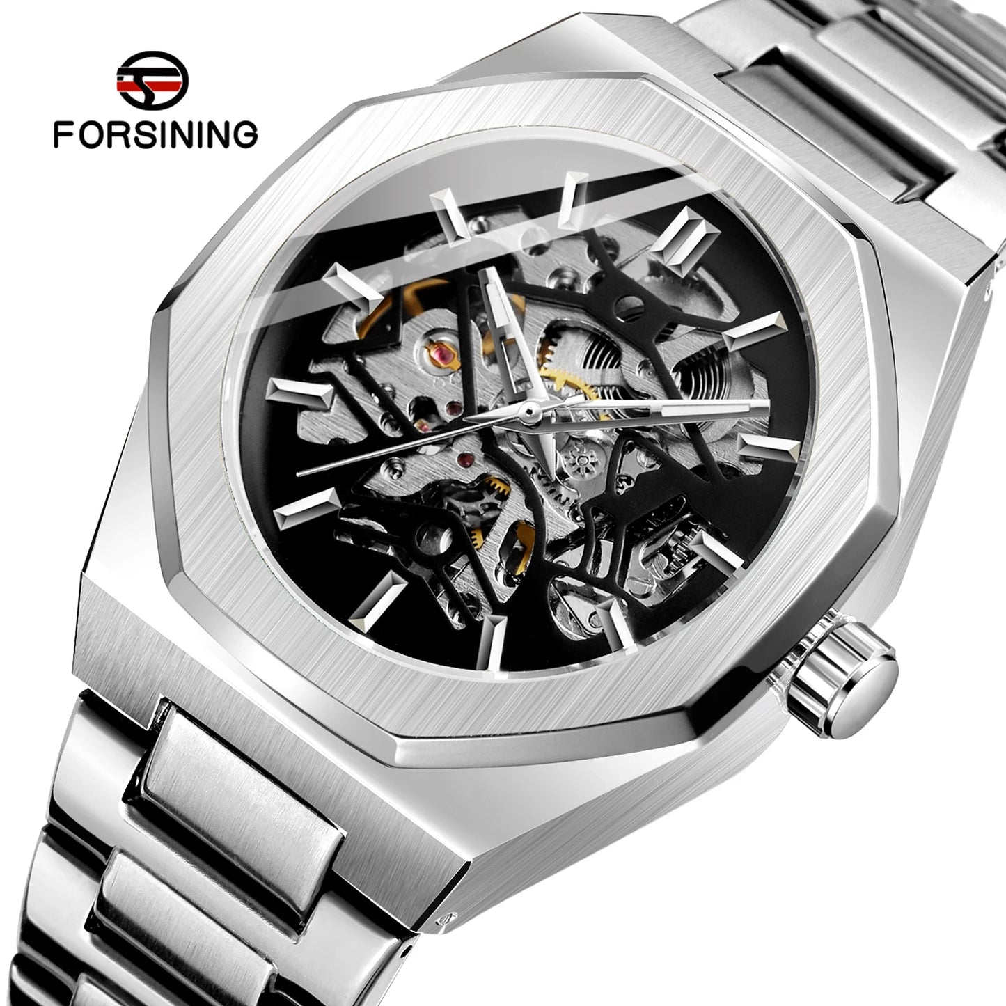 Men Mechanical Skeleton Watch