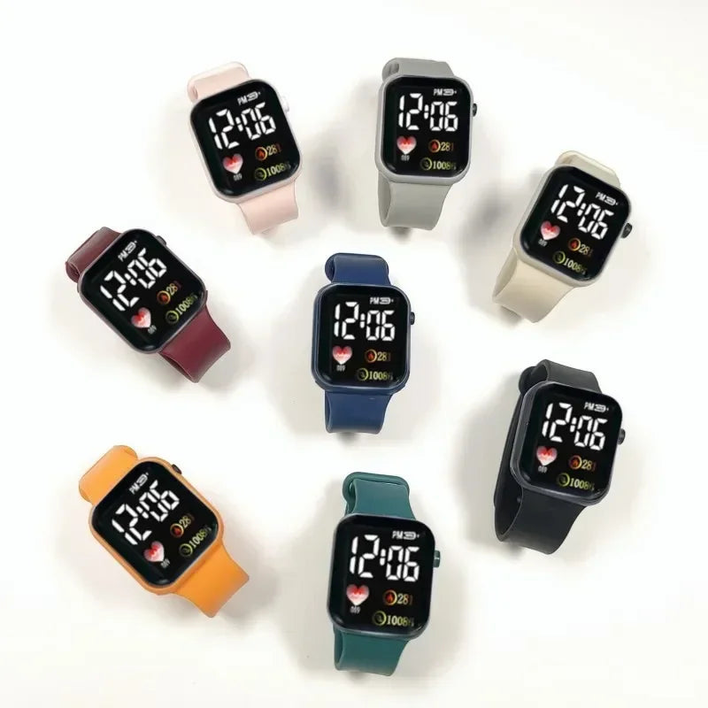 Rainbow Square Waterproof Digital Watch