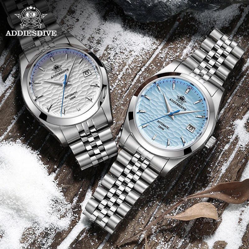 Mechanical Silver Luminous Waterproof Watch