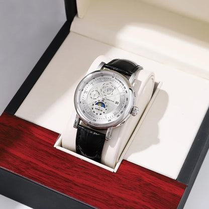 Leather Automatic Wristwatch Mechanical Watch