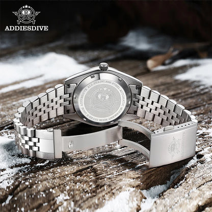 Mechanical Silver Luminous Waterproof Watch