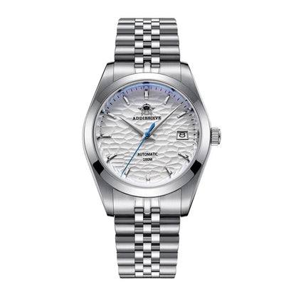 Mechanical Silver Luminous Waterproof Watch